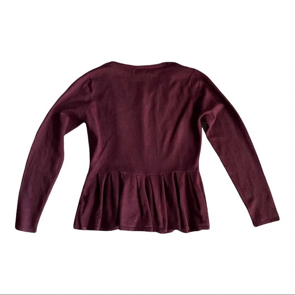 Small Burgundy Wine Cotton On Cardigan - Picture 3 of 4